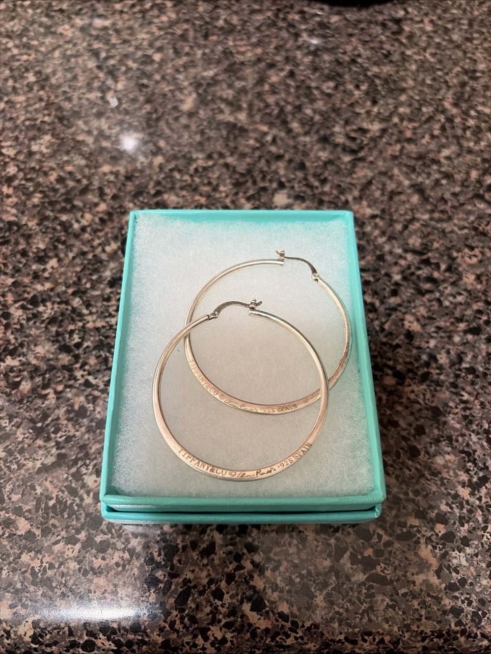 Vintage Tiffany & Co. Elsa Peretti Sterling Silver Hoop Earrings